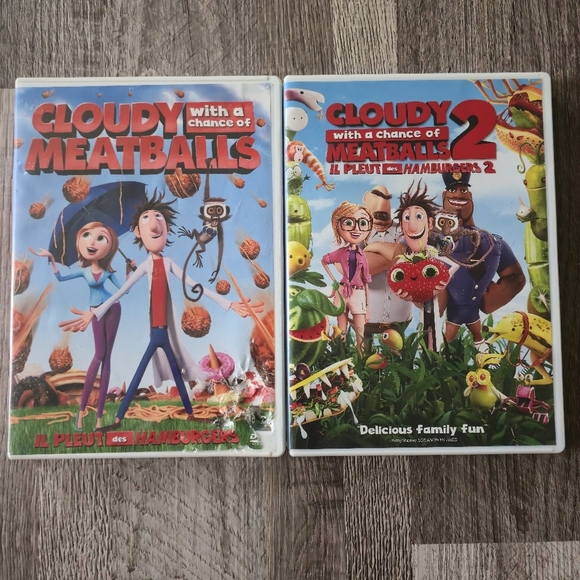 Cloudy with a Chance of Meatballs 1 & 2 DVD Set - Family Movie - Animated - Picture 1 of 9